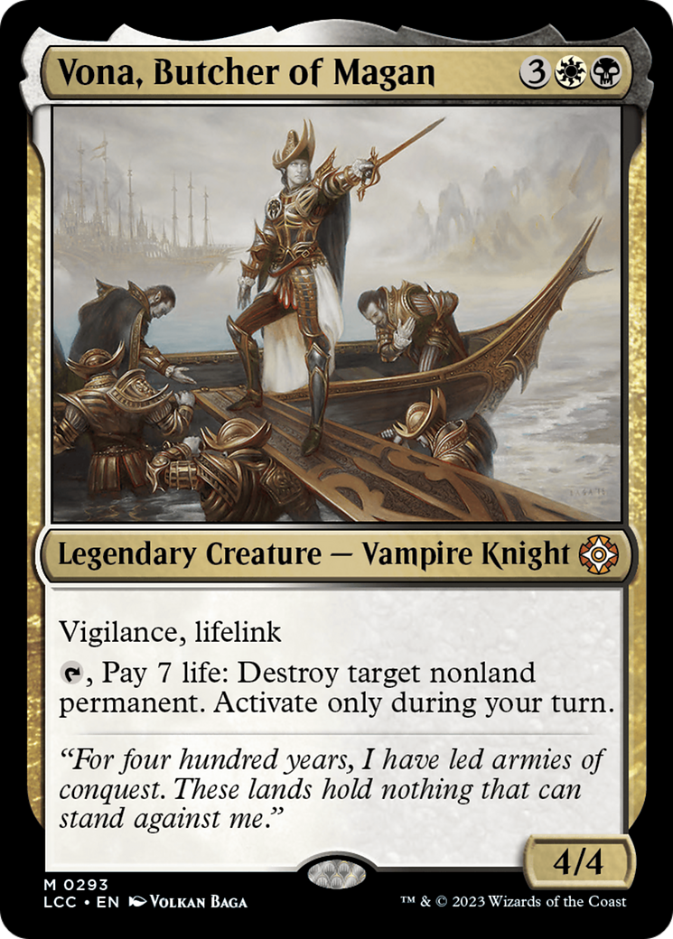 Vona, Butcher of Magan [The Lost Caverns of Ixalan Commander] | Gate City Games LLC