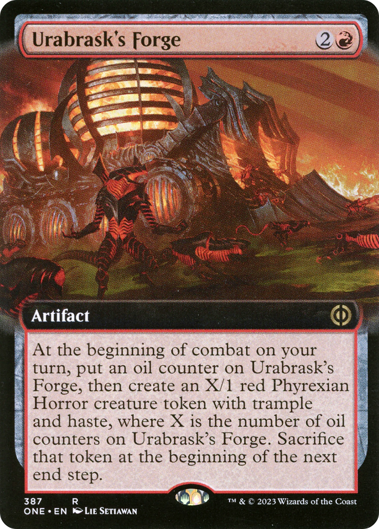 Urabrask's Forge (Extended Art) [Phyrexia: All Will Be One] | Gate City Games LLC