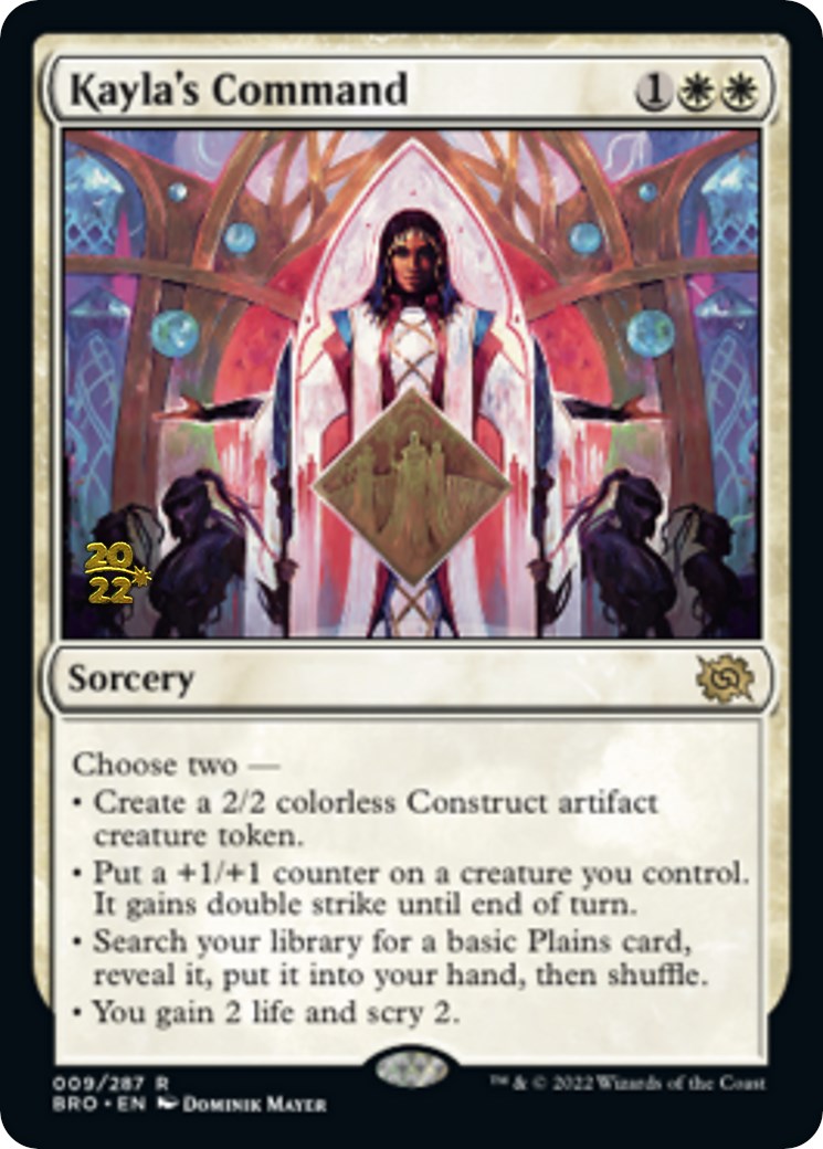Kayla's Command [The Brothers' War: Prerelease Promos] | Gate City Games LLC
