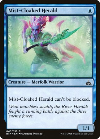 Mist-Cloaked Herald [Rivals of Ixalan] | Gate City Games LLC