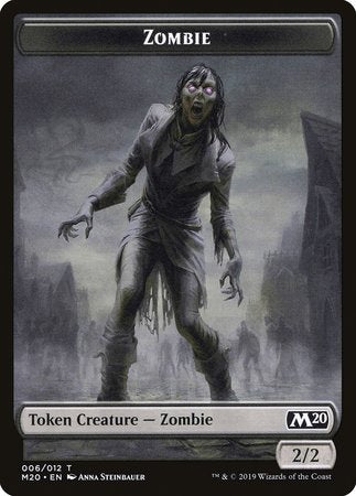 Zombie Token [Core Set 2020 Tokens] | Gate City Games LLC