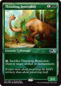 Thrashing Brontodon [Promo Pack: Core Set 2020] | Gate City Games LLC