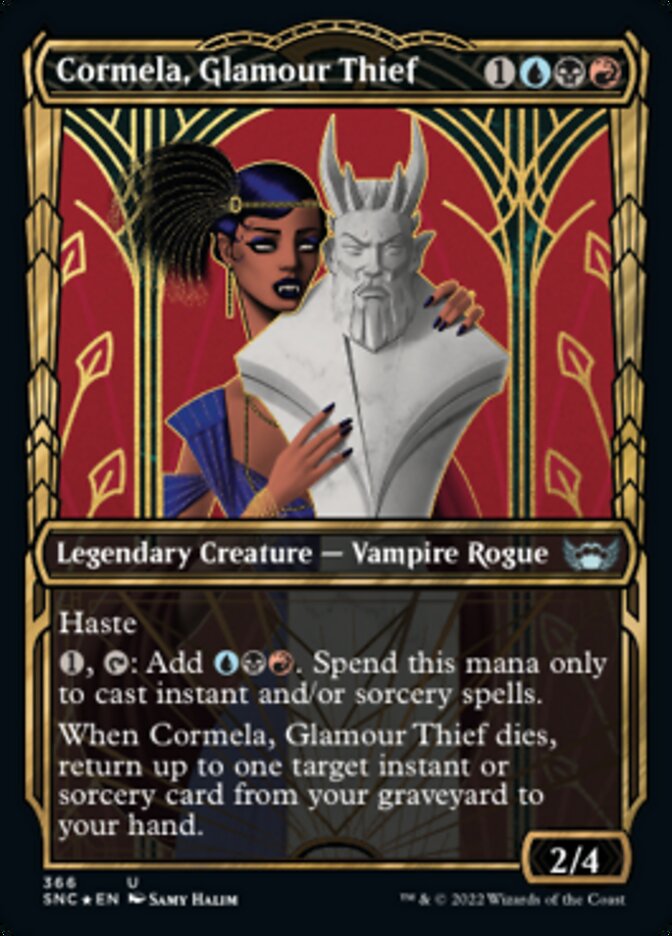 Cormela, Glamour Thief (Showcase Golden Age Gilded Foil) [Streets of New Capenna] | Gate City Games LLC