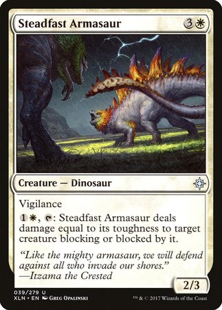 Steadfast Armasaur [Ixalan] | Gate City Games LLC