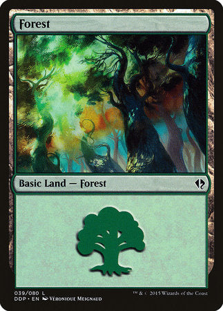 Forest (39) [Duel Decks: Zendikar vs. Eldrazi] | Gate City Games LLC