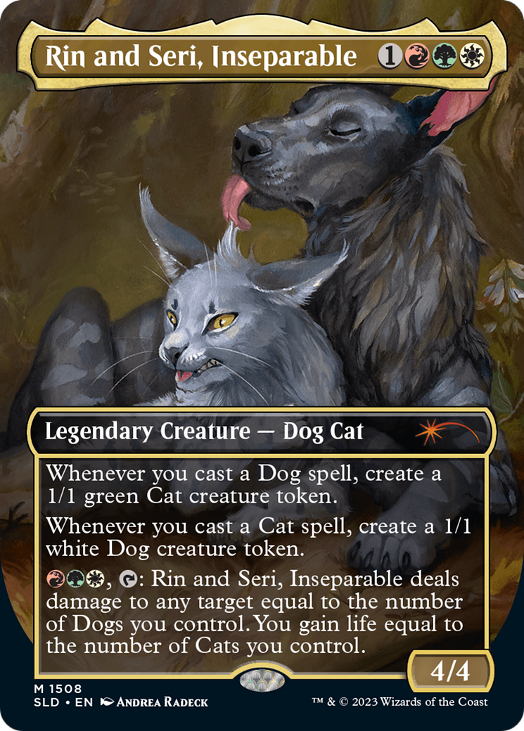 Rin and Seri, Inseparable (1508) // Rin and Seri, Inseparable [Secret Lair Commander Deck: Raining Cats and Dogs] | Gate City Games LLC