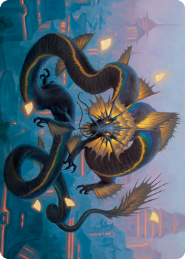 Ao, the Dawn Sky 1 Art Card [Kamigawa: Neon Dynasty Art Series] | Gate City Games LLC