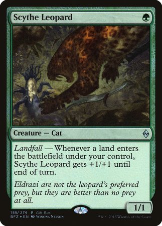 Scythe Leopard [Battle for Zendikar Promos] | Gate City Games LLC