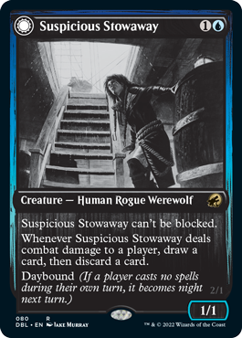 Suspicious Stowaway // Seafaring Werewolf [Innistrad: Double Feature] | Gate City Games LLC