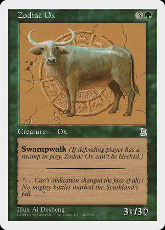 Zodiac Ox [Portal Three Kingdoms] | Gate City Games LLC
