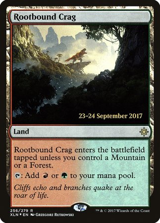 Rootbound Crag [Ixalan Promos] | Gate City Games LLC