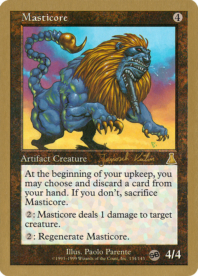 Masticore (Janosch Kuhn) (SB) [World Championship Decks 2000] | Gate City Games LLC