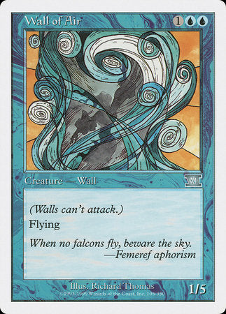 Wall of Air [Classic Sixth Edition] | Gate City Games LLC