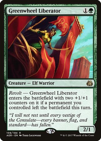 Greenwheel Liberator [Aether Revolt] | Gate City Games LLC