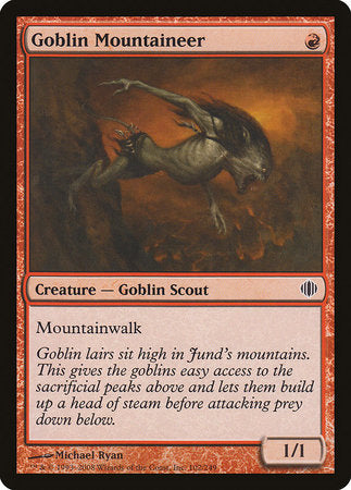 Goblin Mountaineer [Shards of Alara] | Gate City Games LLC