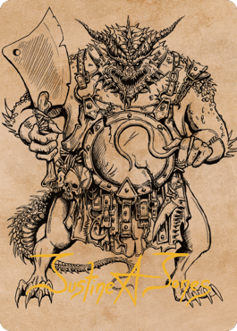 Thrakkus the Butcher Art Card (Gold-Stamped Signature) [Commander Legends: Battle for Baldur's Gate Art Series] | Gate City Games LLC