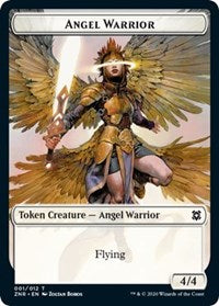 Angel Warrior // Hydra Double-sided Token [Zendikar Rising Tokens] | Gate City Games LLC