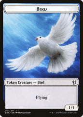 Bird // Kor Ally Double-sided Token [Zendikar Rising Commander Tokens] | Gate City Games LLC