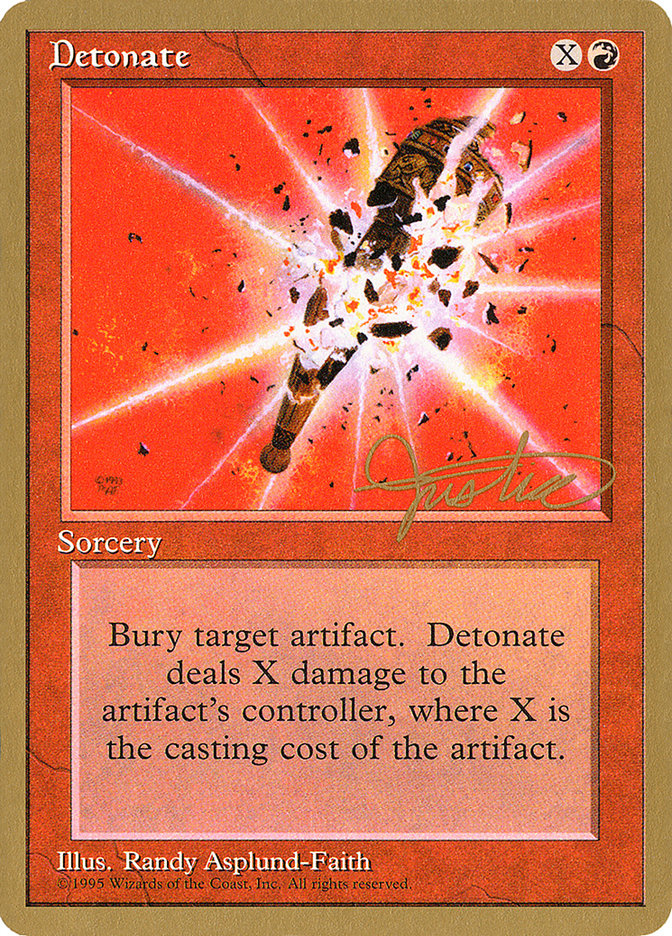 Detonate (Mark Justice) [Pro Tour Collector Set] | Gate City Games LLC