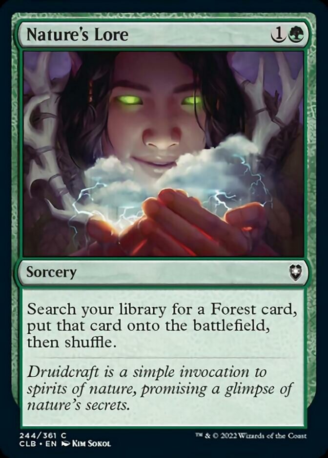 Nature's Lore [Commander Legends: Battle for Baldur's Gate] | Gate City Games LLC
