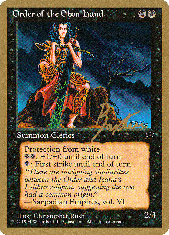 Order of the Ebon Hand (Rush) (George Baxter) [Pro Tour Collector Set] | Gate City Games LLC