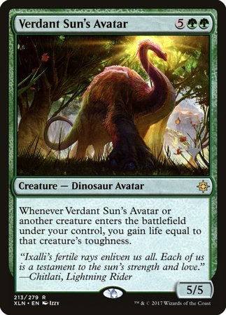 Verdant Sun's Avatar [Ixalan Promos] | Gate City Games LLC