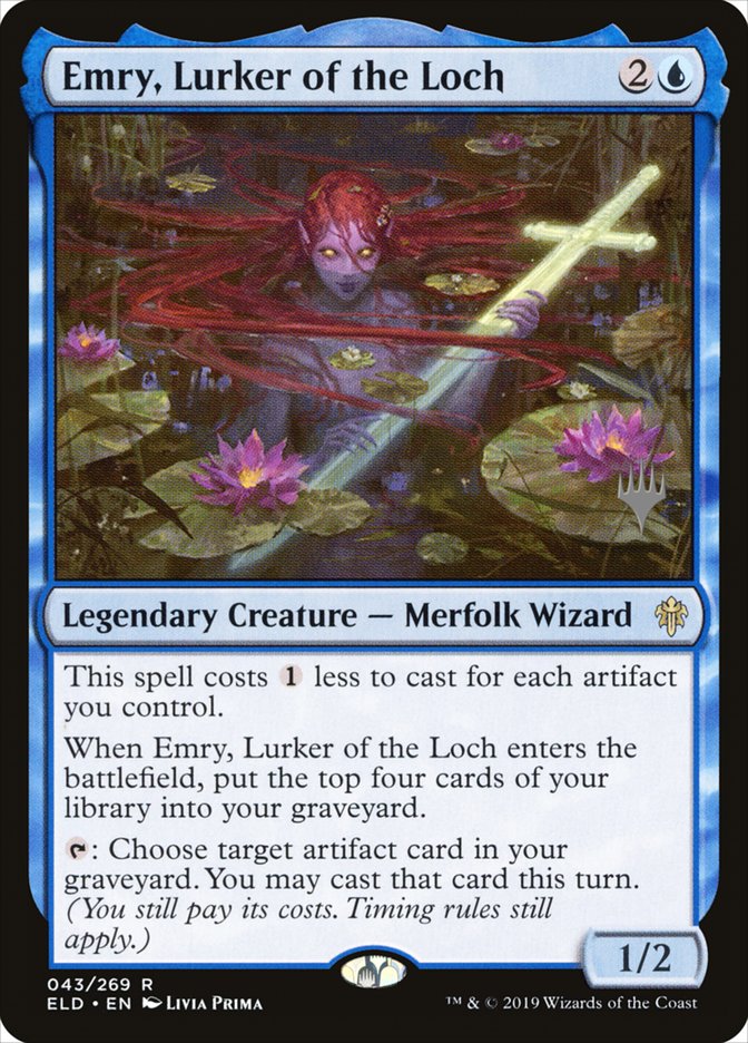 Emry, Lurker of the Loch (Promo Pack) [Throne of Eldraine Promos] | Gate City Games LLC