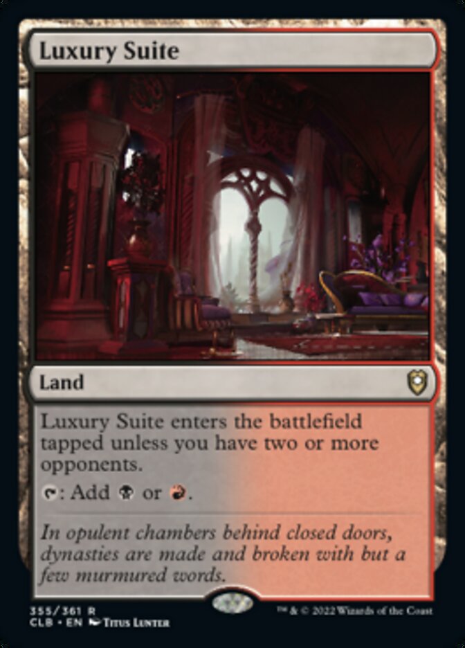 Luxury Suite [Commander Legends: Battle for Baldur's Gate] | Gate City Games LLC