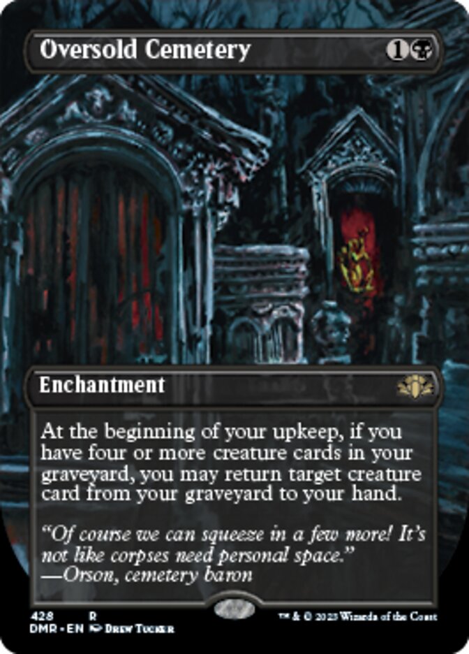 Oversold Cemetery (Borderless Alternate Art) [Dominaria Remastered] | Gate City Games LLC