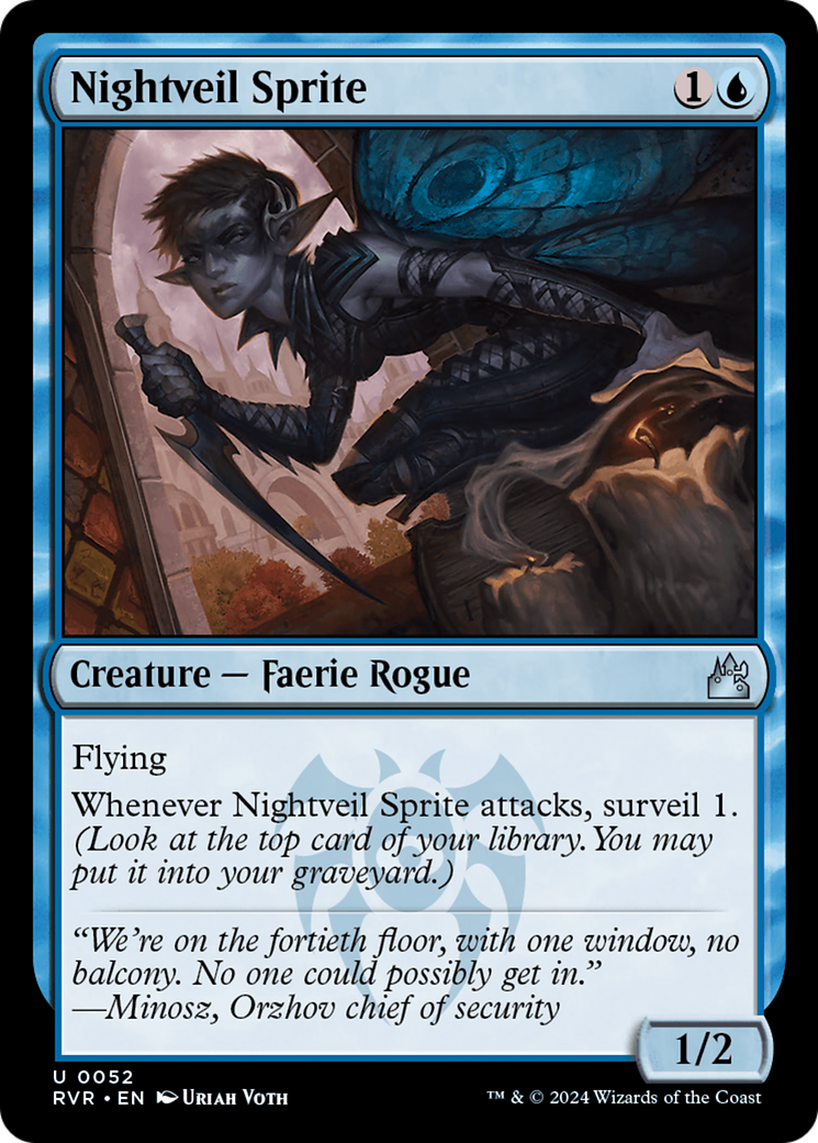 Nightveil Sprite [Ravnica Remastered] | Gate City Games LLC