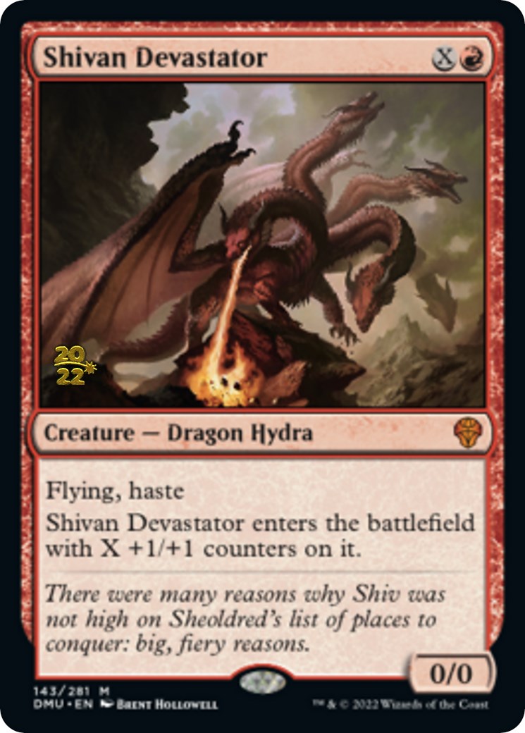 Shivan Devastator [Dominaria United Prerelease Promos] | Gate City Games LLC