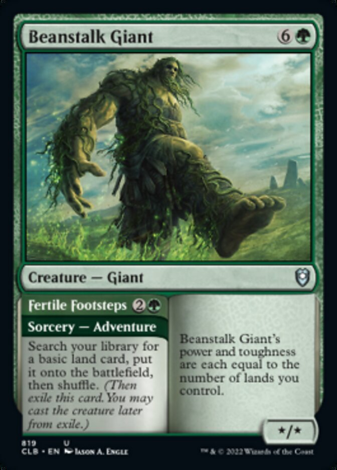 Beanstalk Giant // Fertile Footsteps [Commander Legends: Battle for Baldur's Gate] | Gate City Games LLC