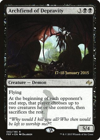 Archfiend of Depravity [Fate Reforged Promos] | Gate City Games LLC