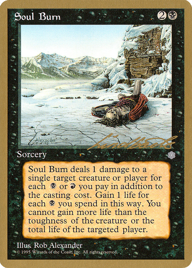 Soul Burn (Leon Lindback) [Pro Tour Collector Set] | Gate City Games LLC