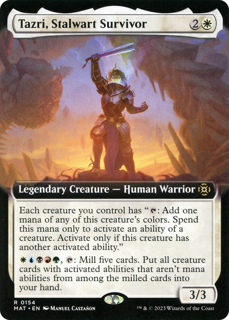 Tazri, Stalwart Survivor (Extended Art) [March of the Machine: The Aftermath] | Gate City Games LLC