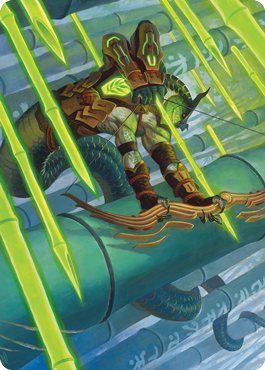 Bamboo Grove Archer Art Card [Kamigawa: Neon Dynasty Art Series] | Gate City Games LLC