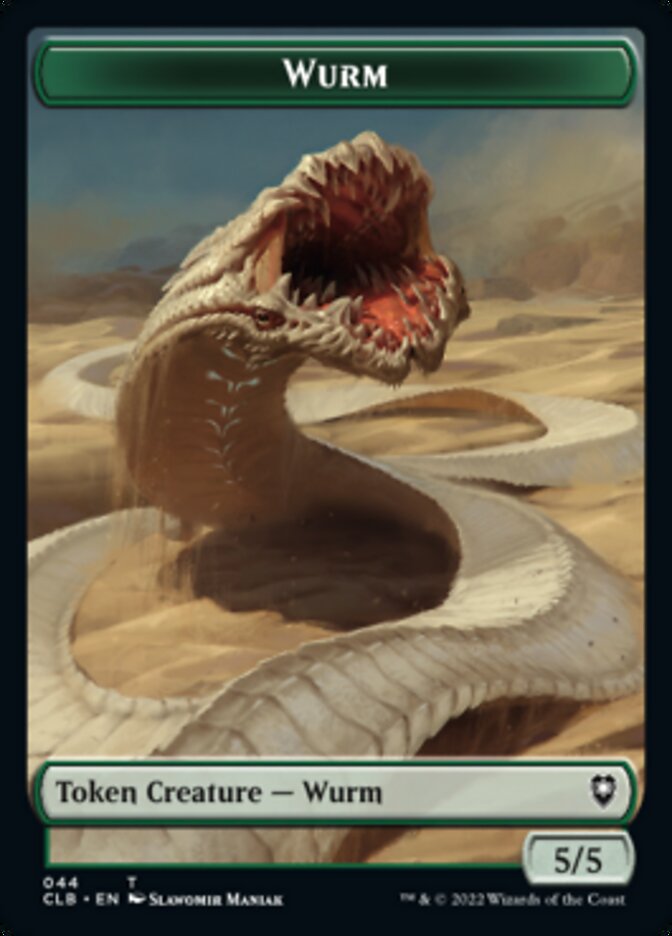 Phyrexian Beast // Wurm Double-sided Token [Commander Legends: Battle for Baldur's Gate Tokens] | Gate City Games LLC