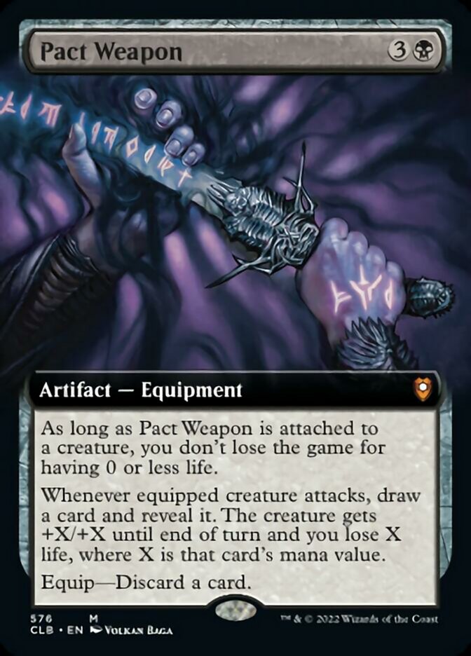 Pact Weapon (Extended Art) [Commander Legends: Battle for Baldur's Gate] | Gate City Games LLC