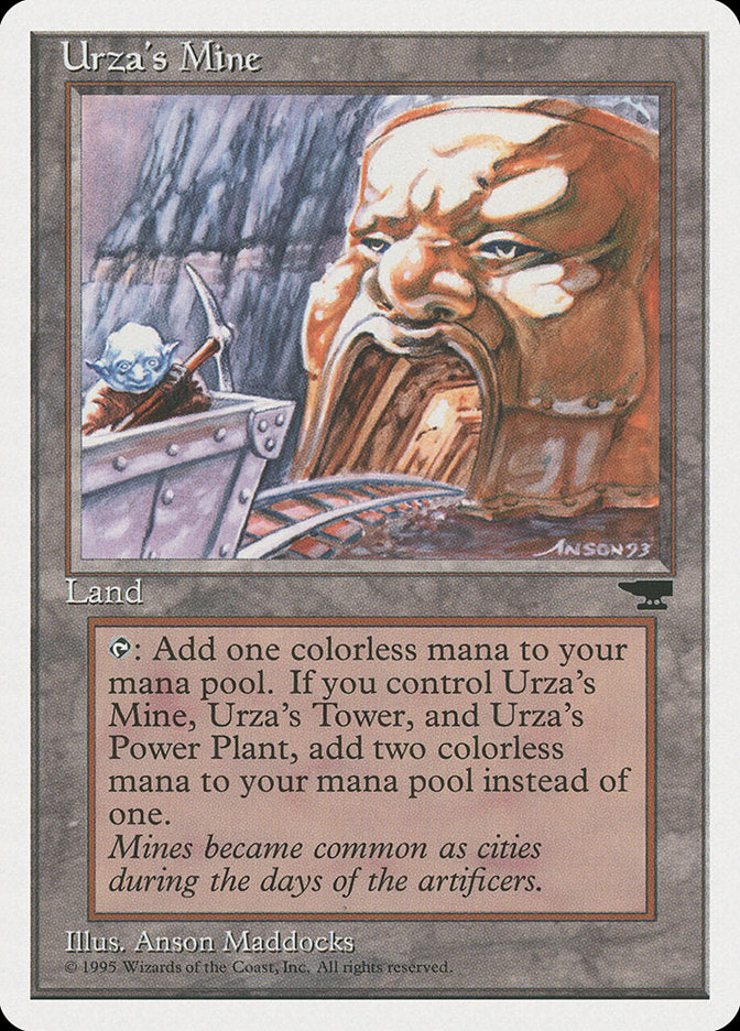 Urza's Mine (Mine Cart Entering Mouth) [Chronicles] | Gate City Games LLC