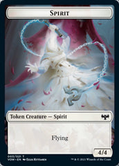 Blood // Spirit (003) Double-sided Token [Innistrad: Crimson Vow Tokens] | Gate City Games LLC