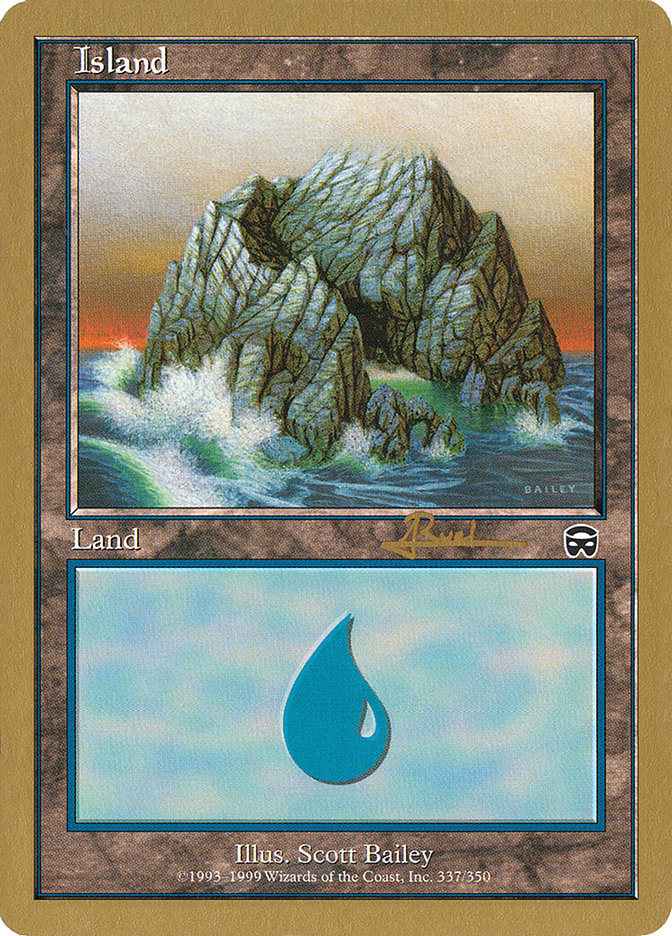 Island (ar337) (Antoine Ruel) [World Championship Decks 2001] | Gate City Games LLC