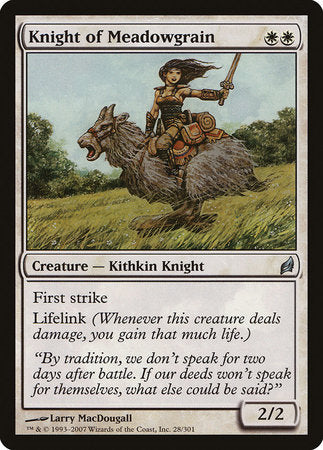 Knight of Meadowgrain [Lorwyn] | Gate City Games LLC