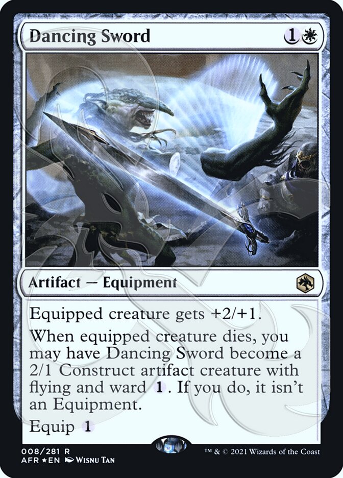 Dancing Sword (Ampersand Promo) [Dungeons & Dragons: Adventures in the Forgotten Realms Promos] | Gate City Games LLC