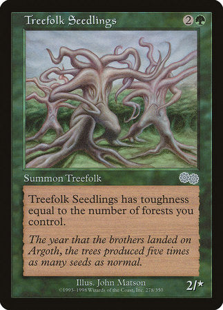 Treefolk Seedlings [Urza's Saga] | Gate City Games LLC