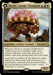 Tetzin, Gnome Champion // The Golden-Gear Colossus [The Lost Caverns of Ixalan Commander] | Gate City Games LLC