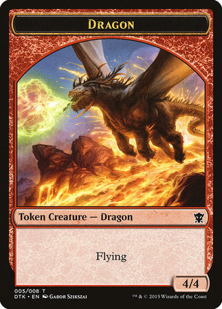 Dragon Token [Dragons of Tarkir Tokens] | Gate City Games LLC