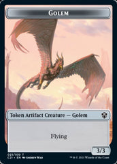 Golem (025) // Thopter Token [Commander 2021 Tokens] | Gate City Games LLC