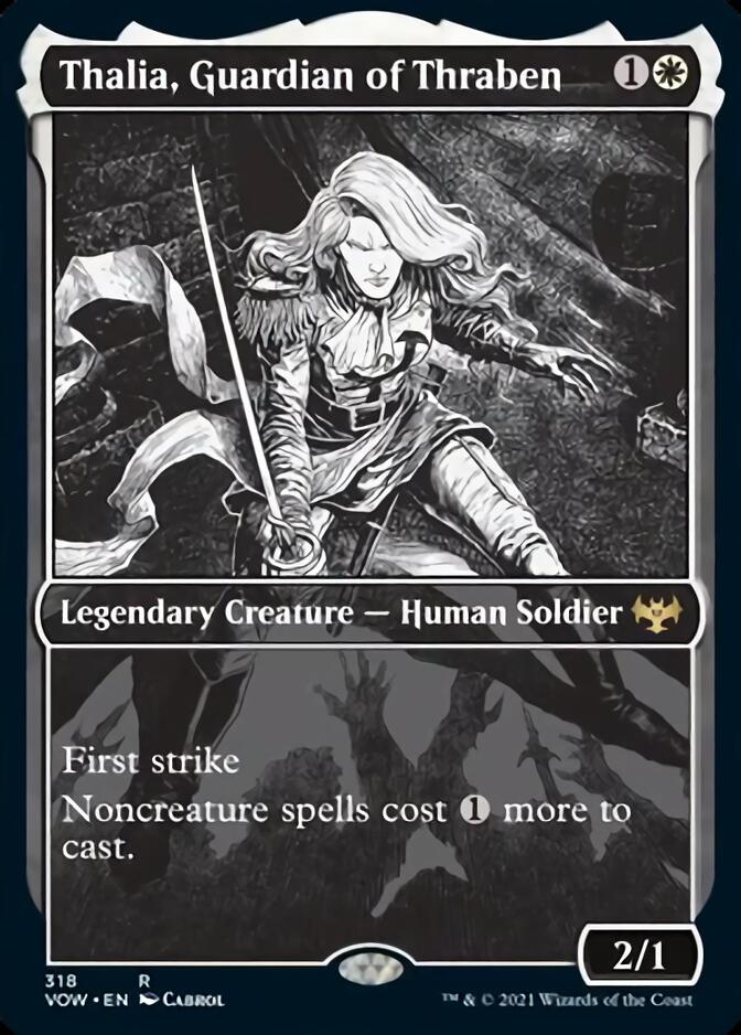 Thalia, Guardian of Thraben (Showcase Eternal Night) [Innistrad: Crimson Vow] | Gate City Games LLC