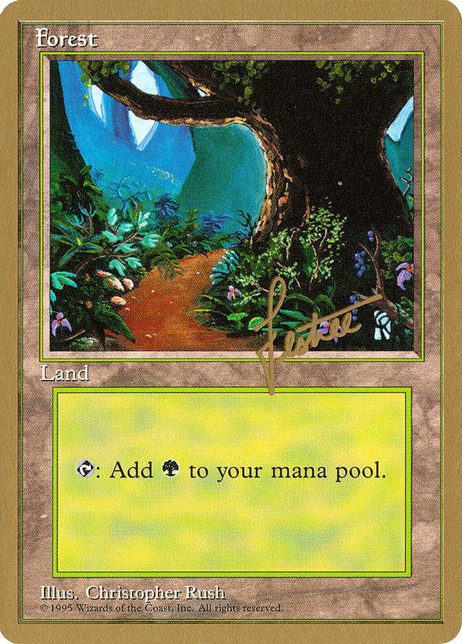 Forest (bl376) (Bertrand Lestree) [Pro Tour Collector Set] | Gate City Games LLC