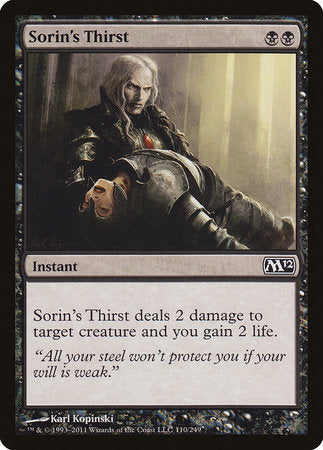 Sorin's Thirst [Magic 2012] | Gate City Games LLC